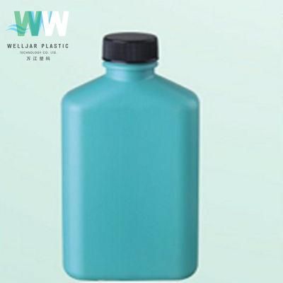 150ml PE Square Slant Shoulder Plastic Bottle with Screw Cap