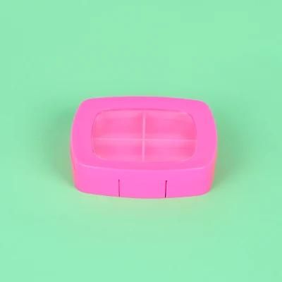 Wholesale Cute Pink Color Cosmetics Makeup Cosmetic Eye Shadow 4 Color 9 Color Eyeshadow Palette Case