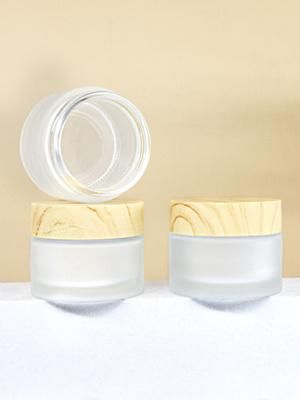 Glass Cosmetic Containers Empty Sample Jars with Leakproof Lids Makeup Sample Containers BPA Free Pot Jars for Cosmetic, Lotion, Cream (4 Pack)