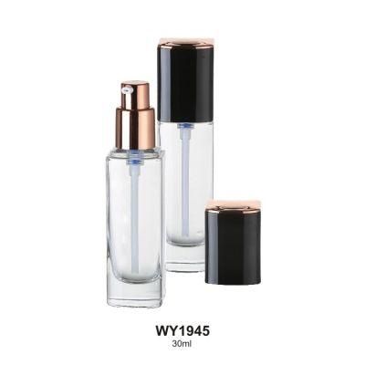 Customize Foundation Glass Bottle with 3D Printing Cap 30ml