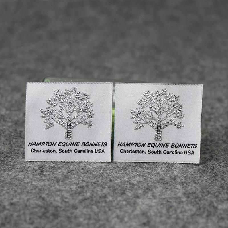 Newest Product Nice Design Thread Straight Cut Woven Label