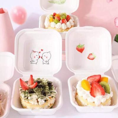 Degradable Natural White Paper Container Burger Box