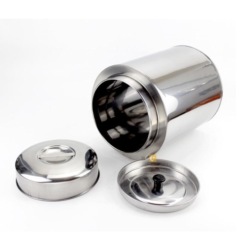 High Quality Hot Sale Tea Tin Can with Inner Lid 410 Stainless Steel Tea Caddy