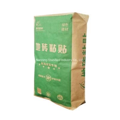 25kg Kraft Cement Bag Valve Top for Tile Adhesive Mortar