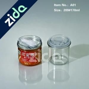 Wide Mouth Clear Plastic Jar for Food