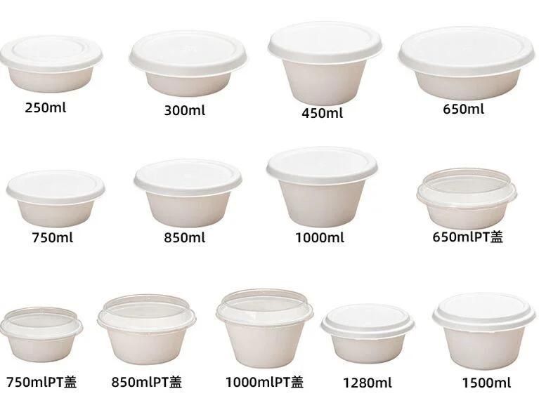 5% off Disposable Compostable Biodegradable Sugarcane Bagasse Salad Bowl with Lid