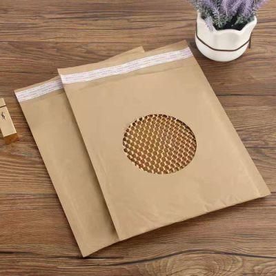 Self-Seal Recycled Cushioned Honeycomb Padded Mailer Bags Eco-Friendly Wholesale Custom Printed Kraft Paper Padded Envelopes