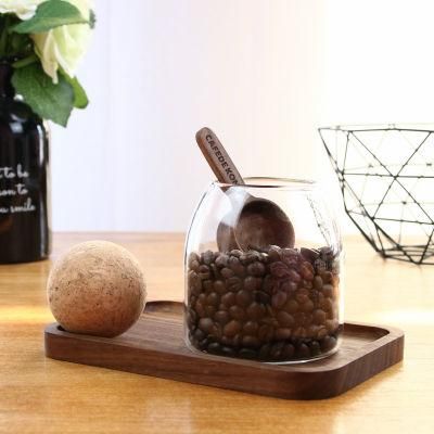 500ml Round Ball Cork Stopper Lead-Free Glass Jar