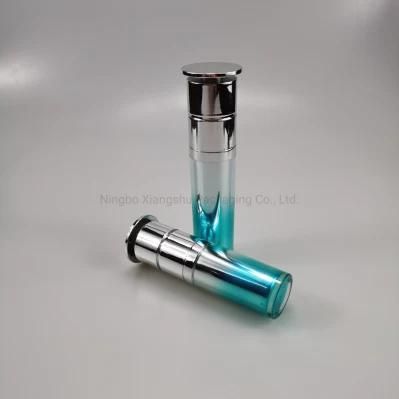 Luxury High End Square Airless Bottle Golden Shoulder Vacuum Bottle