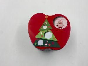 Christmas Apple Tin Box Red Iron Boxes