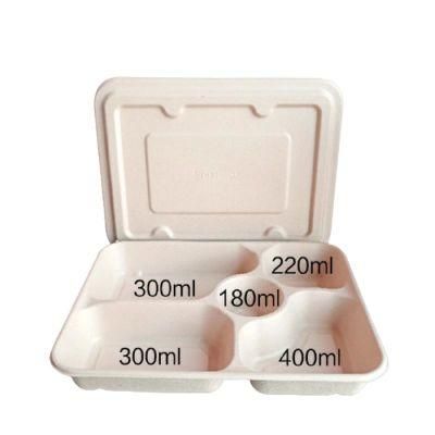 Disposable Takeaway Food Containers Biodegradable Printed Paper Fast Food Packaging