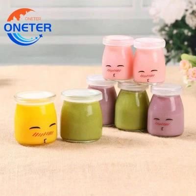 100ml 200ml Pudding Yogurt Jars Glass Food Storage Containers for Jams