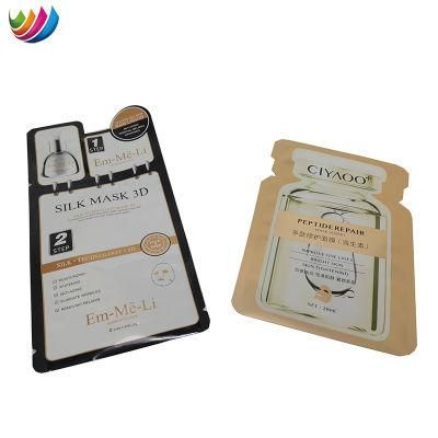 Customize Type Cosmetic Packaging Plastic Metallized Facial Mask Bags