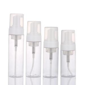 Wholesale Transparent Foaming Hand Soap Portable Bottle Set with White Foam Dispenser