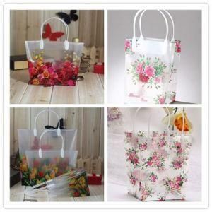 Hot Sale Transparent Flower Packaging Wrapping Shopping Gift Promotion Carry Bag