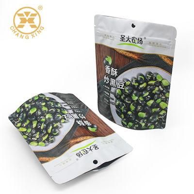 Custom Design Printed Matte Ziplock Stand up Packaging Smell Proof Mylar Pouch Bags for Beans