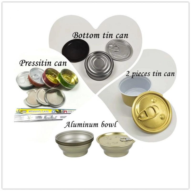 Metal 2-Piece Round Tinplate Can for 70g Powder Food Tin Can with Pull Ring Lid