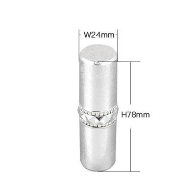 Hot Sale 2021elegant Luxury 4.3G Sliver Top Lip Stick Tubes Empty Plastic Empty Lipstick Tube Container Lipstick Tube Packaging