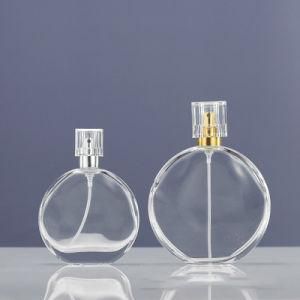 Clear Square Perfume Empty Bottle Cosmetic Packaging Glass Perfume Bottle Spray for Perfume