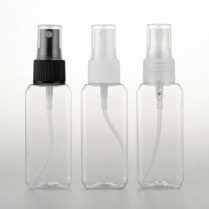 High-End 150ml 5 Oz Plastic Bottle, White Pet Cylinder Spray Bottle with White Fine Mist Sprayer &amp; Overcapcosmetic Seperated Cap Lid Bottle