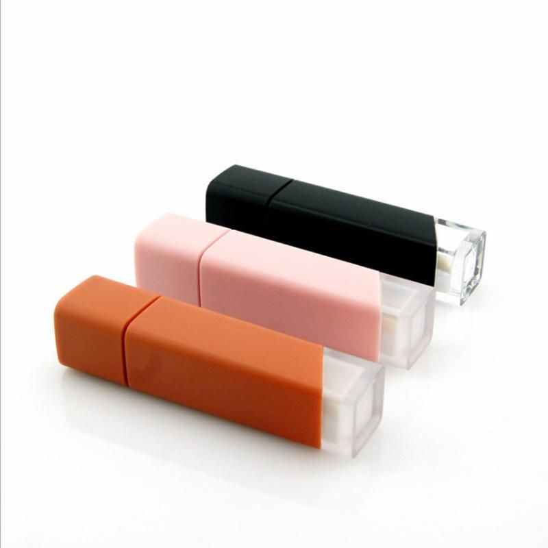 OEM ODM Custom Lipstick Case 5ml Durable Pink Empty Square Matte Lip Gloss Containers Tube Wholesalers