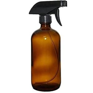 16 Oz Refillable Amber Glass Spray Bottles, 500ml Empty Mist Spray Bottle Trigger Sprayer