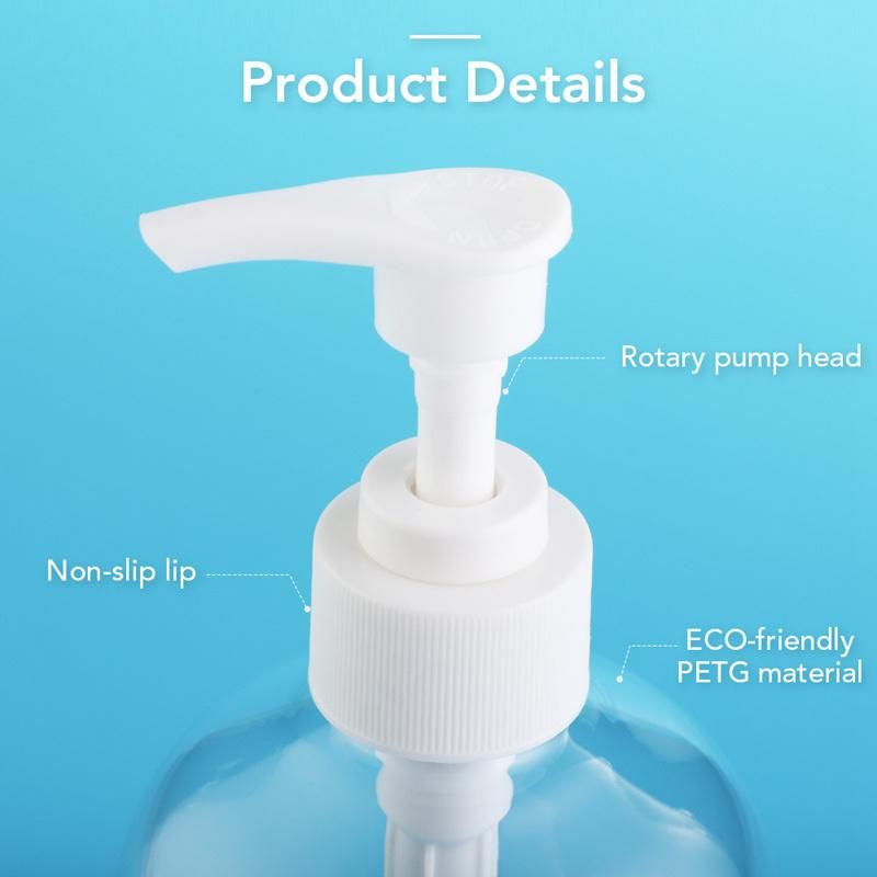 Wholesale Empty Plastic Shampoo Lotion Alcohol Hand Sanitizer Pump Bottle (B001-2)