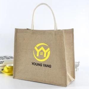 Foldable Eco Jute Linen Bag