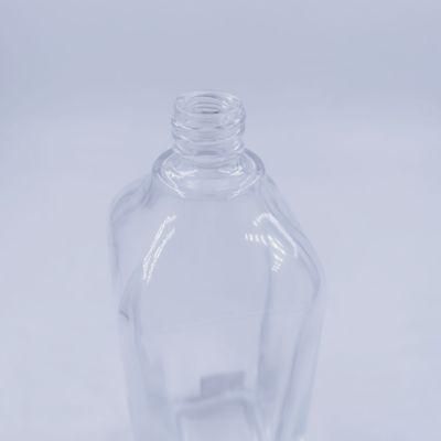 185ml Empty Luxury Refillable Custom Wholesale Square Spray Glass Perfume Bottle Jdc159