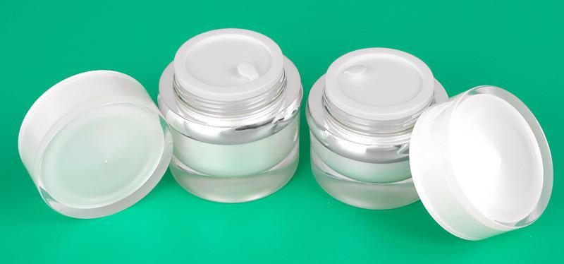 30g 50g 30ml 50ml 80ml 100ml Elegant Plastic Empty Cream Jar and Lotion Bottle Set Skin Care Packaging