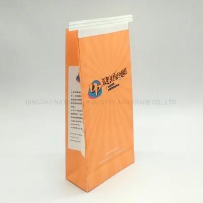 Side Gusset Custom Printed Food Grade Packaging Kraft Paper Popcorn Bags with Tin Tie and Clear Window