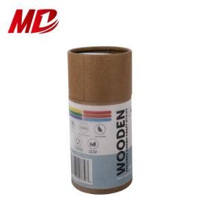 Round Paper Tube Kraft Cardboard Paper Tube with Customized Sticker