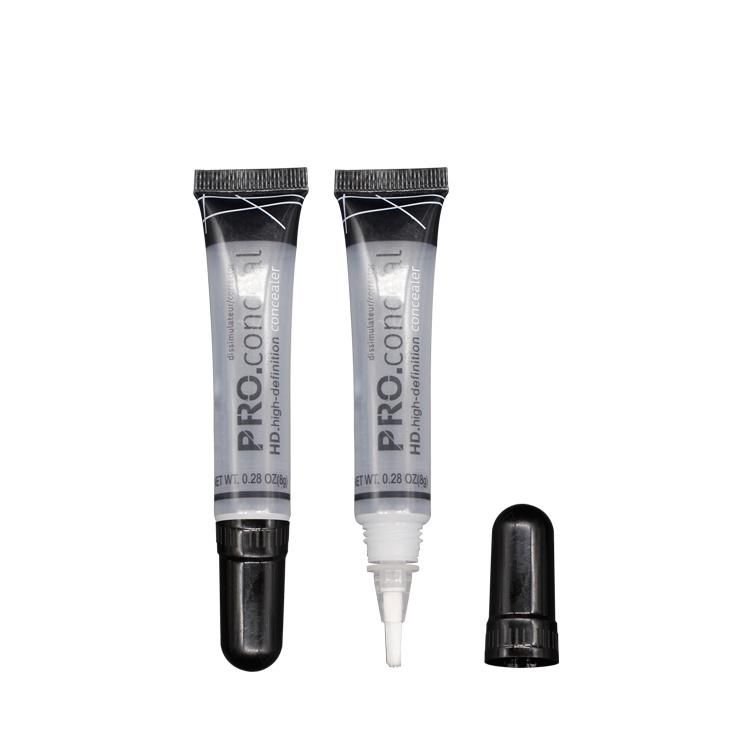 Clear Nail Polish Lip Gloss Tube with Brush