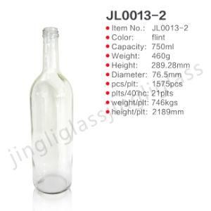 Nice Quality 750ml Clear Wine Bottle