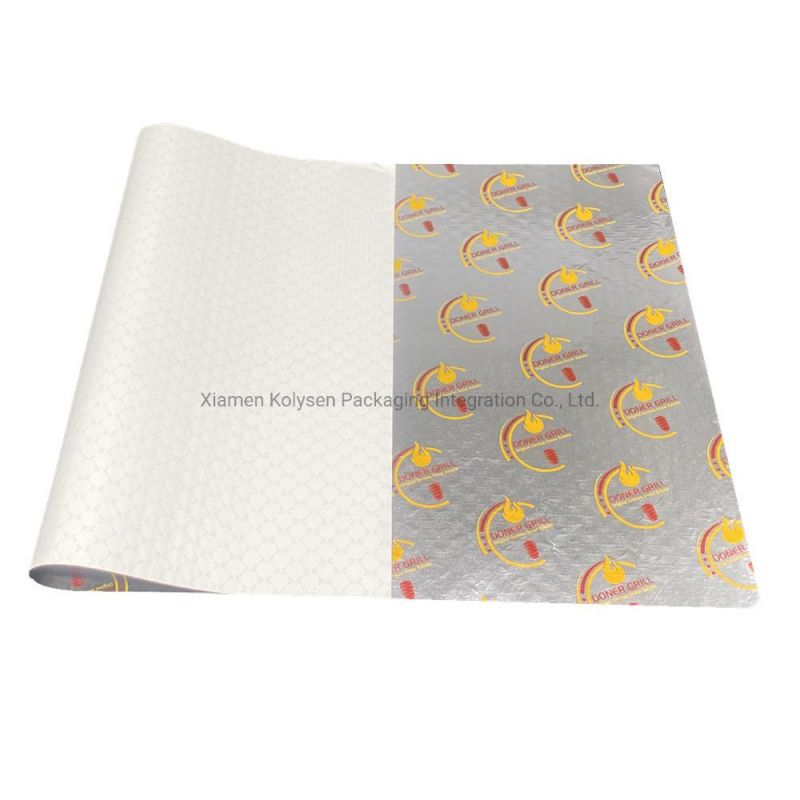 Laminated Honeycomb Paper Foil Insulated Sandwich Burger Foil Wrap