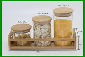 3PCS Set Borosilicate Glass Food Storage Container
