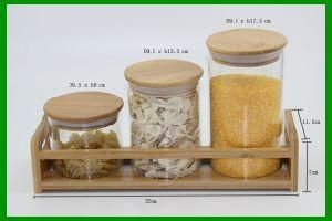 3PCS Set Borosilicate Glass Food Storage Container