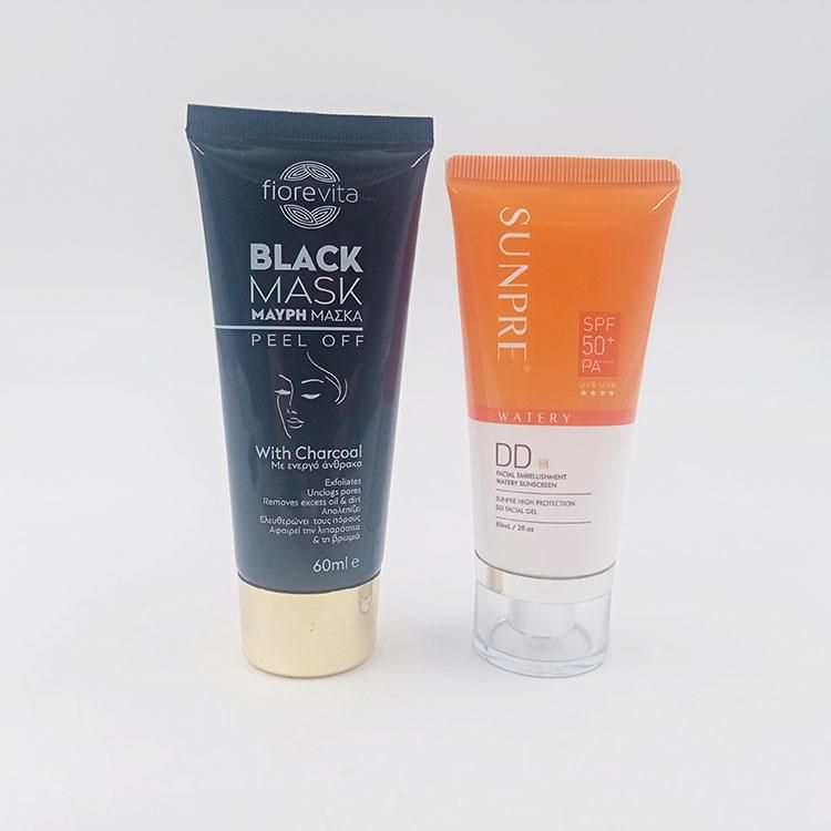 Sunscreen Cream Cosmetic Tubes Facial Cleanser with Acrylic Screw Top
