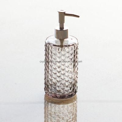 Buy Hand Sanitizer Bottle in Glass for Alcohol with Pump Head