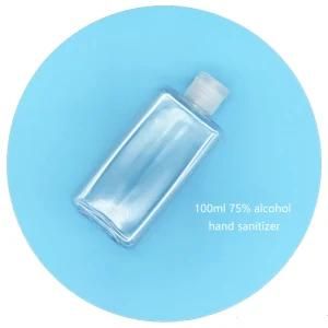 75% Alcohol Hand Sanitizer Gel Bottle Antibacterial Portable Alcohol Hand Sanitizer 100ml Flip Cap Bottle