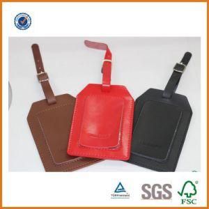 Wholesale Customized Genuine Leather Travel Playing Luggage Tag (SDB-5555)