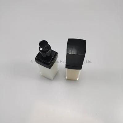 30ml Square Acrylic Emulsion Bottle Foundation Bottle Essence Bottle for Bb Cream