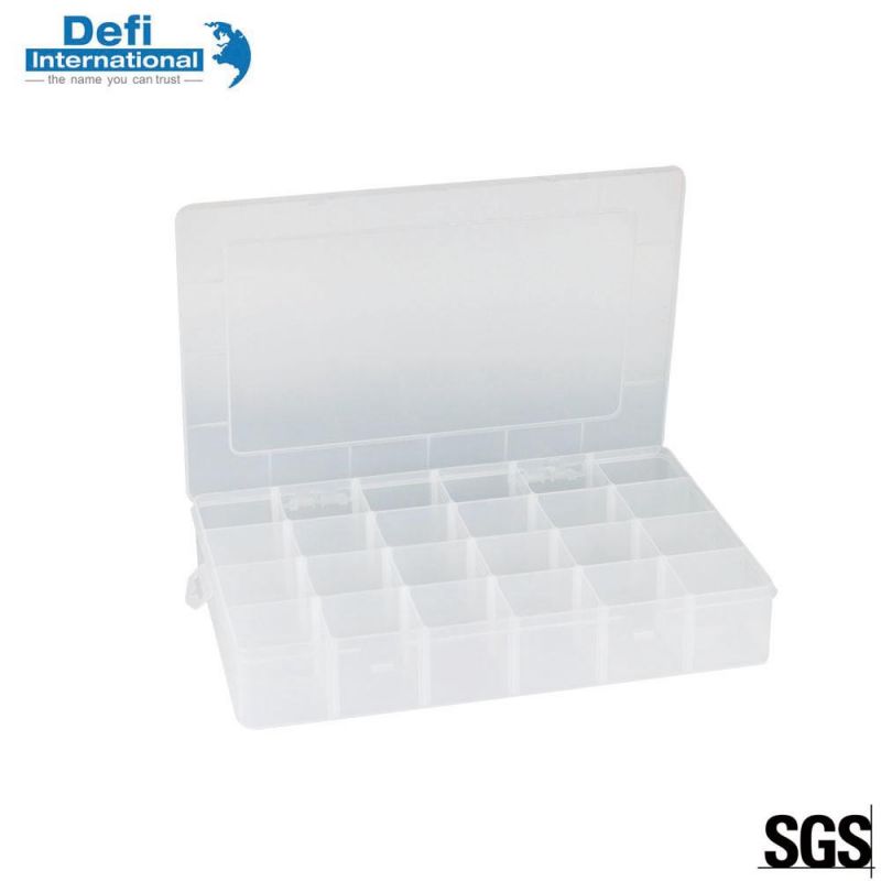 Adjustable Plastic 18 Compartment Organizer Box