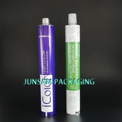 Pure Aluminum Tube Collapsible with Octagonal Cap Soft Metal Container Hand Therapy Cream Packaging