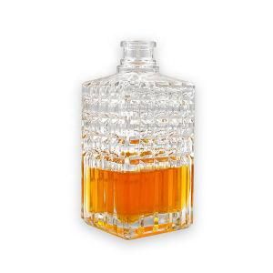 375ml Clear Hot Sale Empty Whiskey Glass Bottle