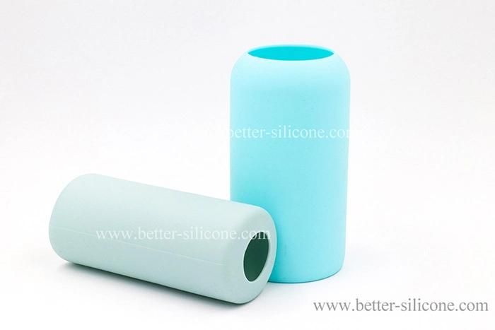 Custom Personalized Reusable Embossed Logo Silicone Bottle Sleeve