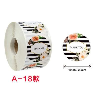 Packaging Label Merry Christmas Stickers Roll Label Waterproof Seal Thank You Stickers for Gift