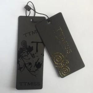 Paper Garment Hangtag Black Card