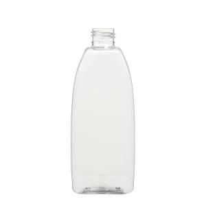 220ml 7.5oz Clear Plastic Pet Flat Oval Bottle Shampoo Lotion Personal Care Plastic Bottle Packaging