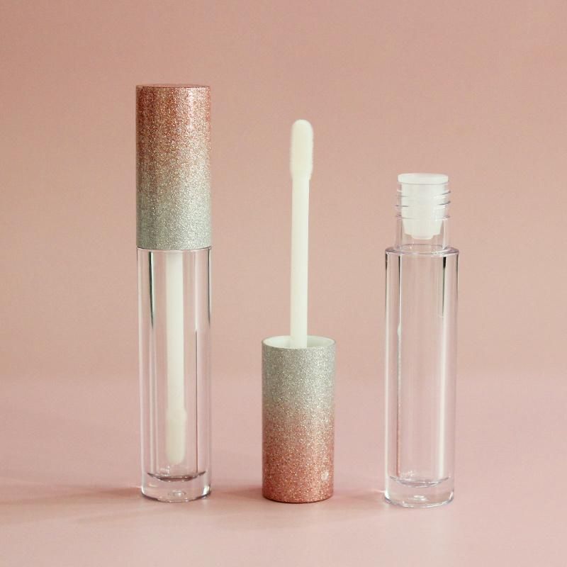 Glitter Lip Gloss Containers Tube Lipgloss Packaging with Brush